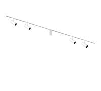 Flos Zero Track Find Me 1, 4 spots, 2x 2m rail, alimentation électrique centrale, blanc
