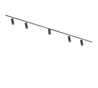 Flos Zero Track Find Me 1, 4 spots, 2x 2m rail, alimentation électrique centrale, noir