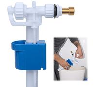 Flotteur Chasse D'eau WC pour Chasse D'eau G3/8" et G1/2", Mecanisme Robinet Chasse D'eau WC Réglable, Raccord D'alimentation Latéral, Quantité d'eau réglable (Lot de 6)