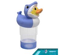 Flotteur De Chlore Piscine - Chargeur Solaire Abs 19x14x22 Cm | Distributeur de produits chimiques cygne canard requin | Pastilles de brome pour réservoir d'hydromassage
