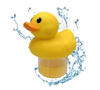 Flotteur en forme de canard pour tablettes de chlore, universel, transparent, résistant aux rayons UV, doseur pour tablettes de chlore, pour baignoire, , spa, maison, extérieur