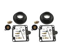 Flotteur Remplace Pièce Kit De Réparation Carburateur pour XS400S SE 1980-1982 Réfection Membrane À Dépression, Pointeau, Joint Soupape, Pièce Rechange(Ensemble 4)