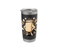 Flour Baker Baking Sourdough Pun Bakery Gobelet isotherme en acier inoxydable double paroi