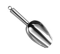 Flour Scoop Small Stainless Steel Mirror Polish Headvy Duty Kitchen Tools | Metal Tea Leaves Food Scoops for Candy Sugar Powder Canisters Container Bucket Home Farmhouse Restaurant