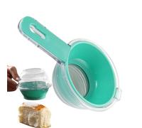 Flour Sifter - Flour Sieve With Measuring Cup | Stainless Steel Fine Mesh Powdered Sugar Shaker Duster | For Baker, Bread, Dough, Pastry, Home Kitchen