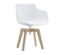 Flow Slim - Fauteuil piètement chêne WxHxD 55x76,4x54cm
