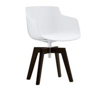 Flow Slim - Fauteuil piètement chêne WxHxD 55x76,4x54cm