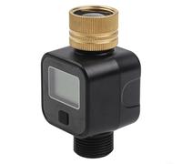Floweringbeter Débitmètre d'eau numérique en laiton, avec quatre modes de mesure, pour une surveillance précise du débit, dans l'irrigation et l'utilisation domestique (A)
