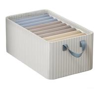 Floweringbeter Solution de rangement pliable robuste avec cadre en acier pour vêtements, linge de maison ou appartement (riz)