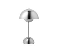 Flowerpot VP9 Portable Lampe à batterie / Lampe de table avec USB AndTradition Chromé - 5705385026670