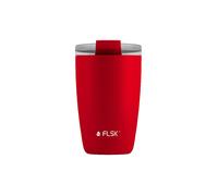 FLSK Gobelet isotherme - Tasse thermos CUP Tasse à café à emporter 0,35 l Acier inoxydable Rouge rouge