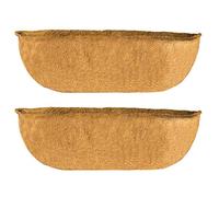 Flueyer Lot de 2 doublures de rechange en fibre de coco pour jardinage, jardinière, mur et jardinière - 61 cm