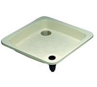 Astralpool 00103 For 52717-52718 Outdoor Base Plate Anchoring Ø 80x80 Cm 43mm Blanc 80 x 80 cm