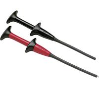 Fluke AC283A Jeu de pinces crocodiles de sécurité femelle 4 mm CAT IV 600 V, CAT III 1000 V rouge, noir