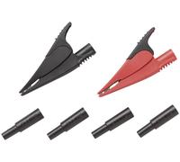 Fluke Kit de pinces de sécurité Connecteur 4 mm CAT III 1000 V, CAT IV 600 V Noir, rouge AC285-FTP (4073928)