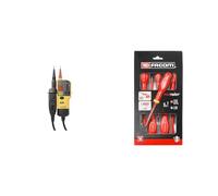 Fluke FLUKE T110 Vérificateur d´absence de tension et de continuité avec charge commutable & FACOM - Jeu de 5 Tournevis Protwist Isolés 1000V - Tournevis - Vissage - AT5VE.PB