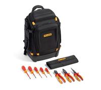 Fluke Sac à Dos d´outils professionnel Pack30 + kit de démarrage d´outils portables isolés (5 tournevis isolés et 3 pinces isolées) IKPK7