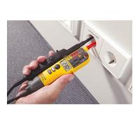 Fluke T130 Testeur De Tension Et D'appel Bipolaire Avec Écran LCD - Mesure Ohm - Charge Commutable - AC/DC 690V