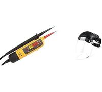 Fluke T90 Testeurs de Tension et de Continuité T90/T110/T130/T150 & Bollé SPHERE pantalla facial - PC incoloro SPHERPI Taille Unique Noir