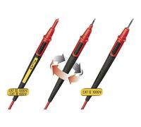 Fluke - Tl175 Set De Cordons De Mesure De Sécurité Banane Mâle 4 Mm Pointe De Test 1.50 M Noir, Rouge 1 Pc(s) Q79588