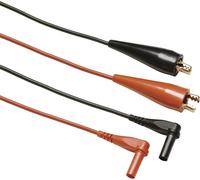 Fluke TL28A Set de cordons de mesure pince crocodile Banane mâle 4 mm rouge, noir 1 pc(s)