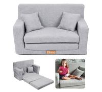 Flumi canapé enfant convertible en mousse, canapé-lit avec housse amovible lavable