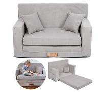 Flumi canapé enfant convertible en mousse, canapé-lit avec housse amovible lavable