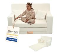 Flumi Canapé enfant pliable en mousse avec housse amovible – Sofa convertible pour chambre ou salle de jeux
