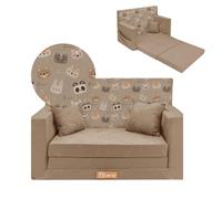 Flumi Canapé enfant pliable en mousse avec housse amovible – Sofa convertible pour chambre ou salle de jeux