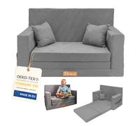 Flumi Canapé enfant pliable en mousse avec housse amovible – Sofa convertible pour chambre ou salle de jeux
