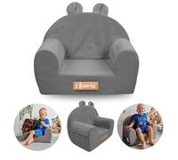 Flumi Fauteuil en mousse pour enfant – Siège confortable 56x42 cm pour chambre ou salle de jeux