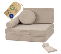 Flumi Fauteuil Enfant Convertible en Mousse – Canapé Enfant Modulable, Lavable, dès 1 an