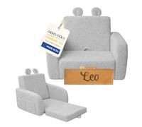 Fauteuil pliant pour enfants Flumi Canapé pour enfants avec fonction inclinable et housse amovible