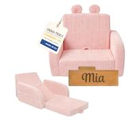Fauteuil pliant pour enfants Flumi Canapé pour enfants avec fonction inclinable et housse amovible