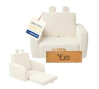 Fauteuil pliant pour enfants Flumi Canapé pour enfants avec fonction inclinable et housse amovible
