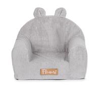 Flumi Fauteuil Enfant Personnalisé, Fauteuil avec Housse Lavable | Mousse douce • Léger et facile à déplacer • Assise basse et stable • Écusson prénom personnalisé