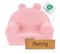 Flumi Fauteuil Enfant Personnalisé, Fauteuil avec Housse Lavable | Mousse douce • Léger et facile à déplacer • Assise basse et stable • Écusson prénom personnalisé