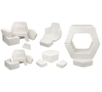 Flumi Montessori Canapé modulaire pour enfants - blocs en mousse souple, jeu de 6 pièces