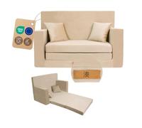 Flumi Canapé enfant pliable en mousse avec housse amovible – Sofa convertible pour chambre ou salle de jeux