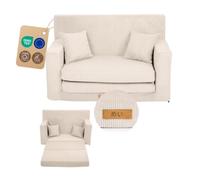 Flumi Canapé enfant pliable en mousse avec housse amovible – Sofa convertible pour chambre ou salle de jeux