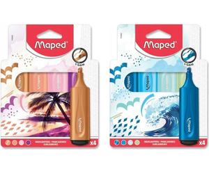 Fluo Peps Highlighter Trois Couleurs Mélangées, 4 Pcs 9022