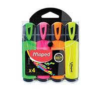 Fluo'Peps marqueur 4 pièce(s) Pointe biseautée Couleurs assorties