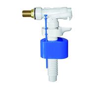 Flushdaddy Nj313 entrée latérale anti Siphon réglable Valve de remplissage avec queue de laiton 1,3 cm, Multicolore