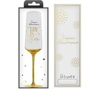flûte à champagne joyeux anniversaire doré - générique flcv2500