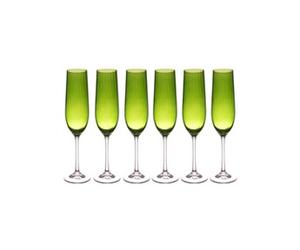 Flûte verte Santa 19 cl (lot de 6) - - Vert - Verre Cristallin