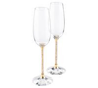 Flûtes Crystalline, Doré (Set de 2) OS