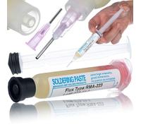 Flux de Soudure RMA-223 - Gel No Clean 10cc | Avec Poussoir et Aiguille | Précision pour Électronique