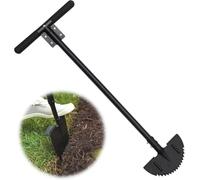 FLY HAWK Coupe Bordure Manuelle, 91cm Outil de Bordure de pelouse Manuel avec Poignée en T, pour Paysages, Allées, Parterres de Fleurs, Trottoirs, Terrasses/Noir
