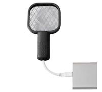 Fly Racket Électrique, Fly Zapper, Trap, Portable 5-Layer Mesh Design, LED Light Attractant, Safe Indoor Outdoor Control for Home, Offices, Camping, 16,69 x 3,82 x 1,97 pouces