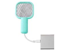 Fly Racket Électrique, Fly Zapper, Trap, Portable 5-Layer Mesh Design, LED Light Attractant, Safe Indoor Outdoor Control for Home, Offices, Camping, 16,69 x 3,82 x 1,97 pouces